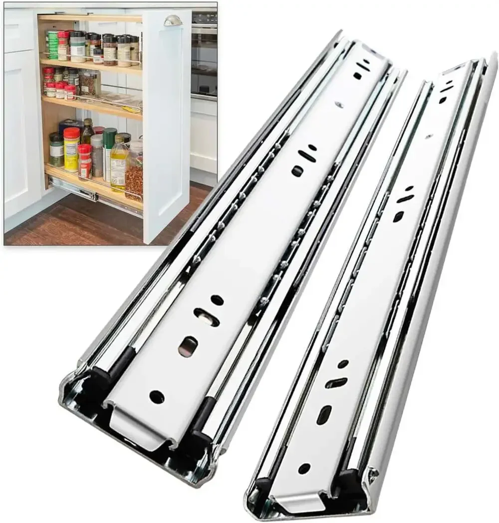 Heavy Duty Drawer Slides Full Extension Runners 150 Lbs Side Mount Rails For